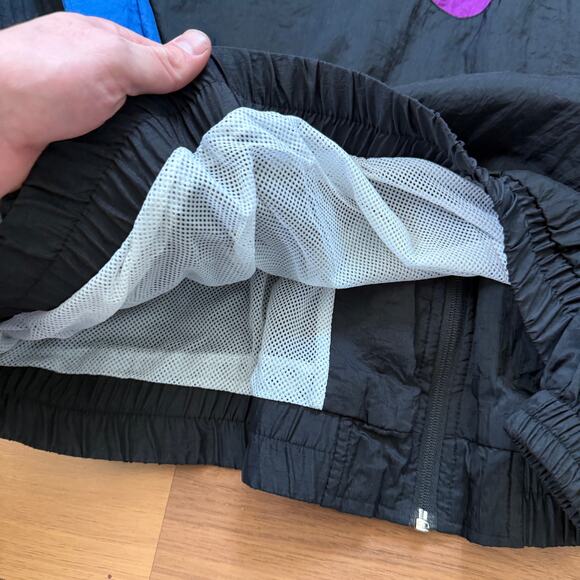 Men's Vintage 90's Reebok Purple Blue Zip Up Lined Windbreaker Track Jacket XL - Picture 2 of 5